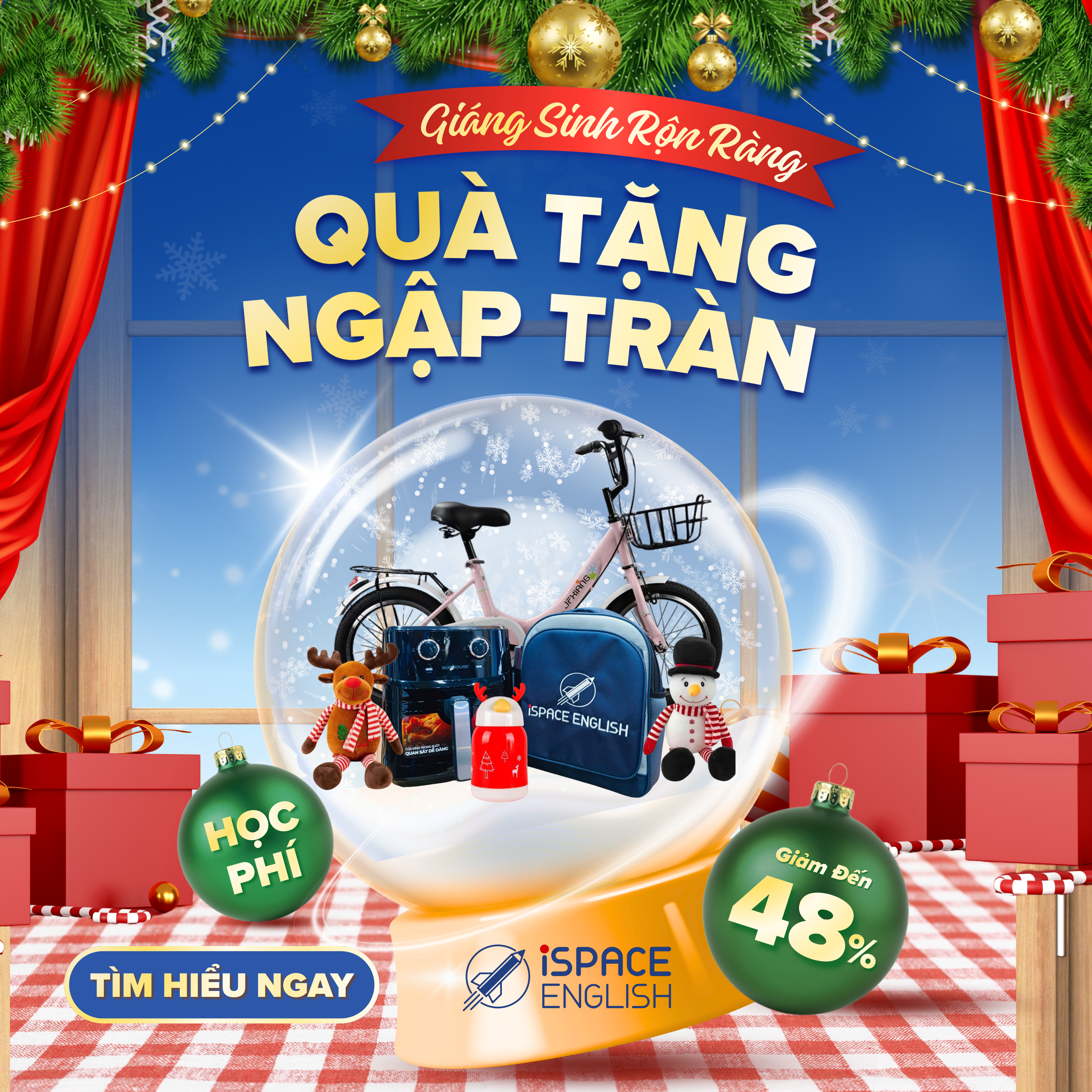 Ưu Đãi Hấp Dẫn Giáng Sinh 2025 Tại ISPACE English